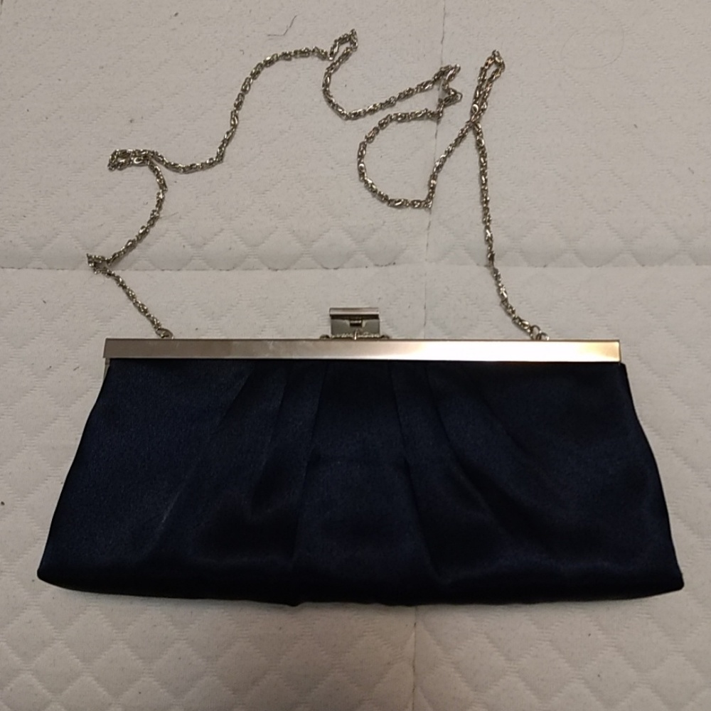 Navy Jessica McClintock Evening Clutch